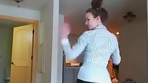 Horny babe stripping and getting naked for us live on cam