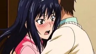 Cute anime schoolgirl showing undies up her tiny skirt