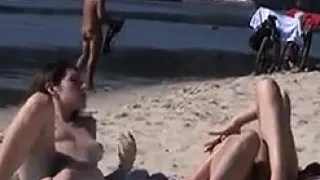 Naked Teen Girls Tanning At A Beach