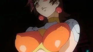 Busty anime sucks a shemale cock