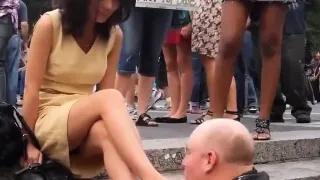Public Foot Worship In New York City