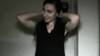 Brunette amateur takes huge cock pov in public