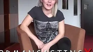 Enjoying ass fuck at a casting