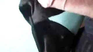 Cum On My Neighbour's Black Satin Bra , Part 1
