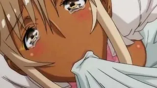 Ebony hentai babe gets pounded