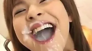 Japanese Teen Spits Out A Lot Of Cum