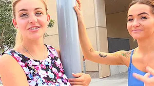 Stripping down in public is what both Stella and her friend love to do