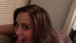 Crazy college threesome in the mirror