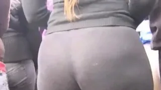 Massive Ass In Tight Leggings Outside