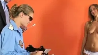 Super hot sexy blonde getting strip searched