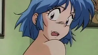 Hottie hentai girl with strap on dildo fucking