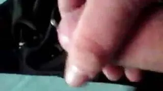 Cum On My Neighbour's Black Satin Bra , Part 2