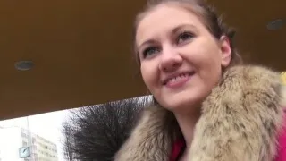 Pulled young euro babe outdoor creampied