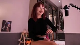 Softcore solo with cute asian chick Akane Ozora