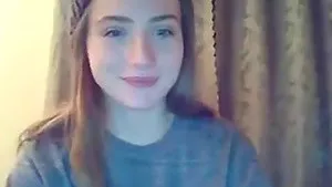 Lactating cam girl teasing on the webcam