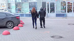 Natural nerdy brunette babe Ami Calienta swallows a huge load