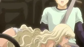 Big meloned anime blonde fucking