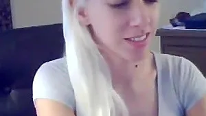 Pregnant Babe Strips and Fingers her Pussy live