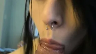 You slap her around a little until you give her a creampie