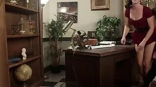 Mistress takes anal dildo from her sub