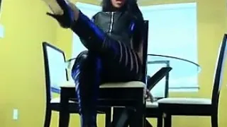 Indian Babe In Leather Pants Being A Tease