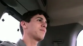 Gay teen ass filled with big cock in boys bus
