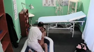 Pregnant babe fucked by her doctor in fake hospital