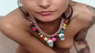 amateur skinny brunette teen fucks  her ass