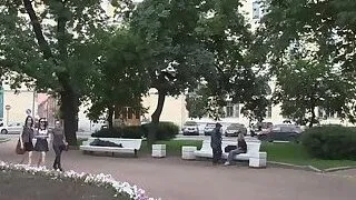 Active teen screwed on a spy cam