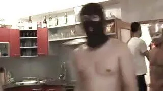 his wife and thirty men