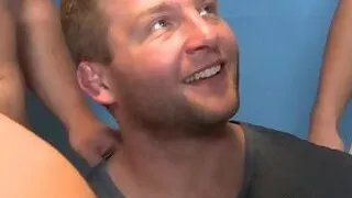 Muscular men anal orgy