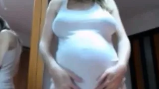 teen pregnant blonde masturbating horny