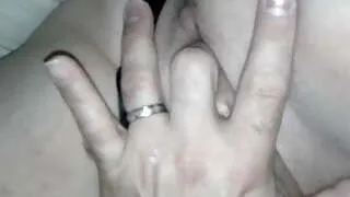 fingering myself in satin panties