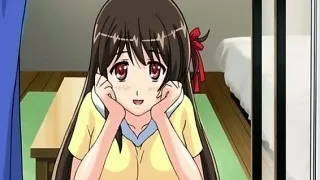 Big titted hentai schoolgirl gets her wet pussy pumped