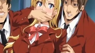 Schoolgirl Japanese hentai coed with bigboobs gangbang and c