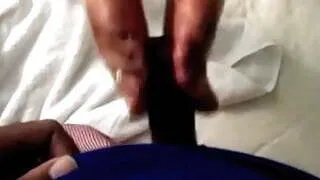 Latina footjob