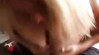 Step Mom sucking daddy's stiff cock