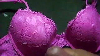 cum in cute bra