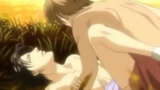 Inlove hentai gay having sex outdoor