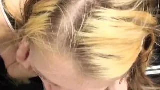 Beautiful Beatrix bangs hard in the car