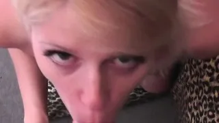 Cum loving blonde awaiting her facial