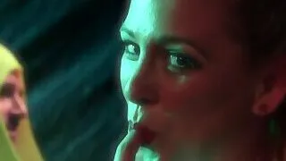 Brunette anal fucks blonde after party