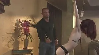 Convenient spinner wife anal in bondage