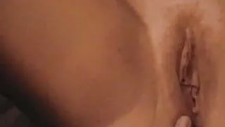 Rubbing wife pussy