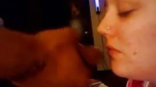 red head gttn cum on her face