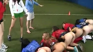 Lingerie College Football Team Gets Naked