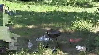 Two hot student girls work one cock