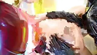 Mistresses are massaging prostate of males