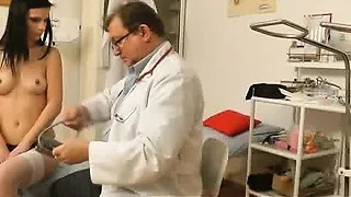Hot female undressing at doctor for hidden cam