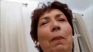 chubby hairy granny loves banana